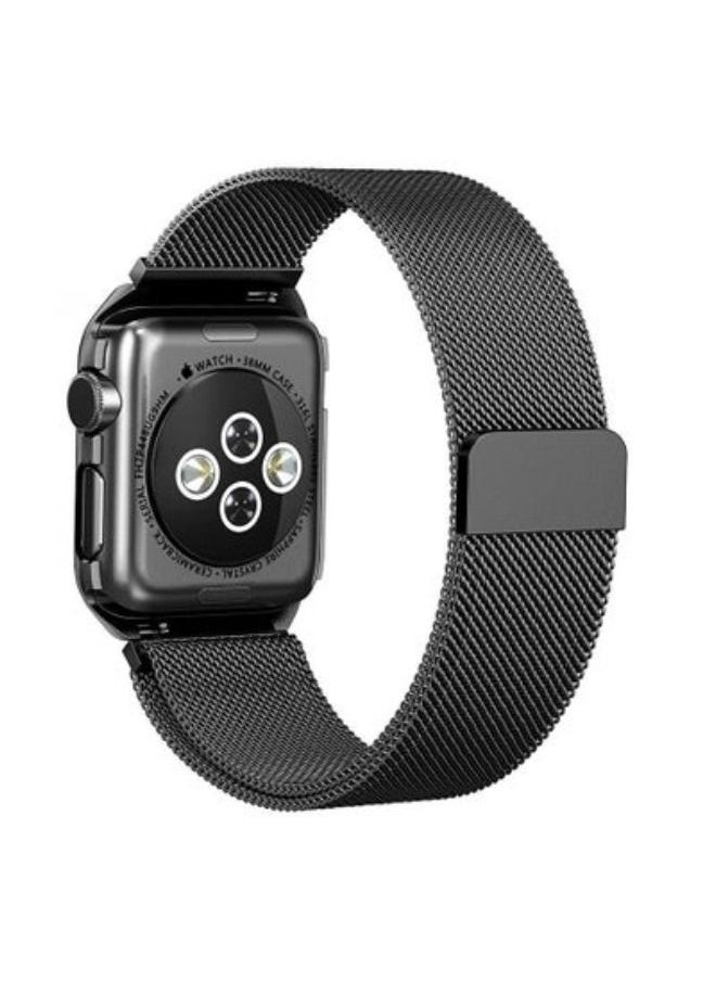 ACLIX - Metal Magnetic Band Compatible with Apple Watch Bands 38mm 40mm 41mm 42mm 44mm 45mm, Adjustable Strap Milanese Stainless Steel Mesh Wristband for iWatch Series 7 6 5 4 3 2 1 SE Men Women - Image 1