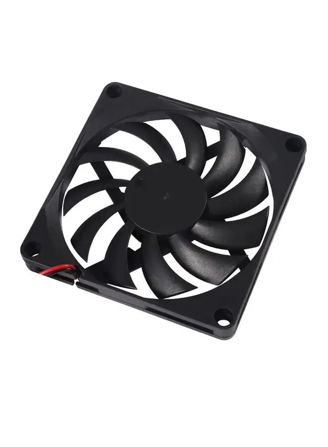 80مم × 80مم × 10مم مروحة تبريد 8010 تيار مستمر 5 فولت 12 فولت 24 فولت محمل أكمام أسود - Image 5