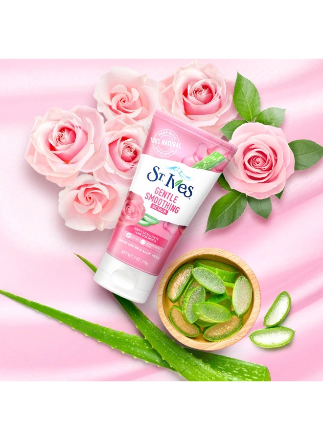 ST. Ives مقشر ناعم لطيف مع الألوة فيرا وماء الورد - Image 4