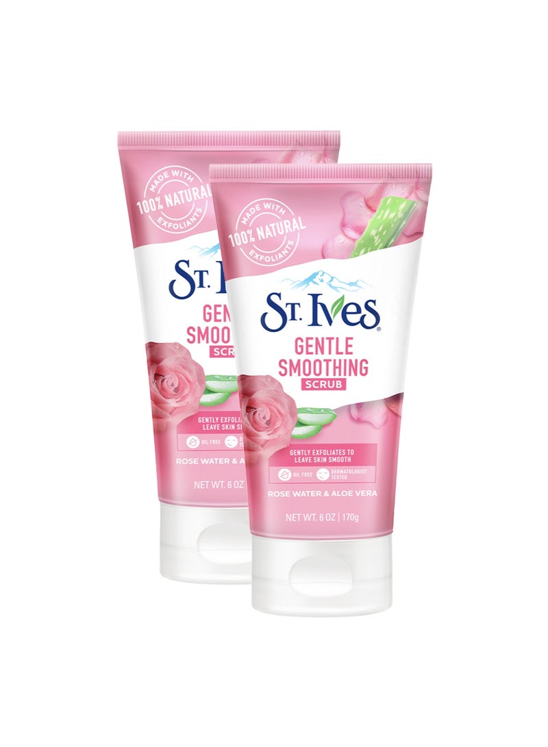 ST. Ives مقشر ناعم لطيف مع الألوة فيرا وماء الورد - Image 1