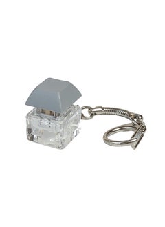 LED Keyboard Fidget Toys Keychain Keyboard Fidget Key Chain Decompression Toys Finger Button Clicker Stress Relief Gifts-Color:GRAY