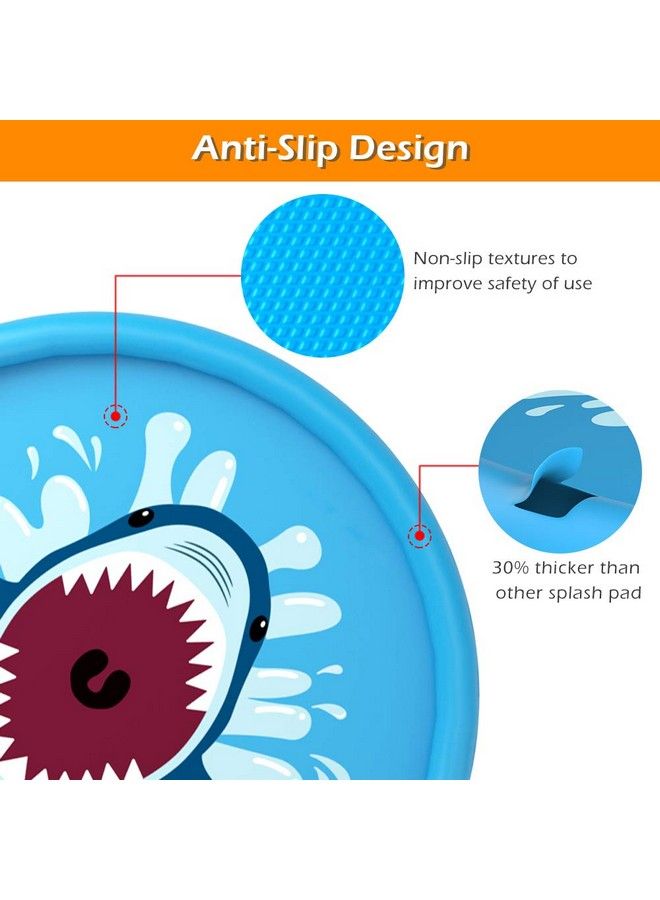 Jasonwell Splash Pad Sprinkler/ Play Mat For Kids Outdoor Water Toys Inflatable For Baby Toddler Boys Girls Children Age 18+ Months Outside Backyard Dog Pool - Image 5