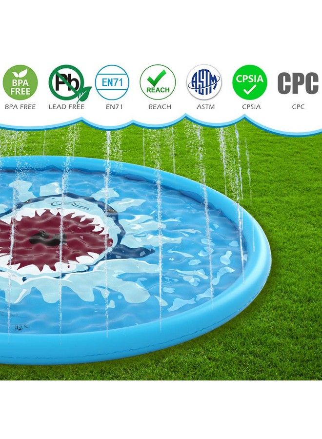 Jasonwell Splash Pad Sprinkler/ Play Mat For Kids Outdoor Water Toys Inflatable For Baby Toddler Boys Girls Children Age 18+ Months Outside Backyard Dog Pool - Image 3