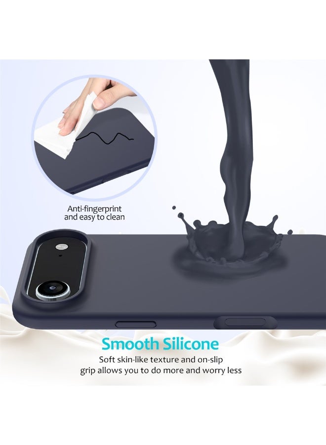 BORTONY iPhone 17 Air Cover Jelly Silicone Slim Cover for iPhone 17 Air with Inside Microfiber Lining Shockproof Protective Phone Case for iPhone 17 Air 6.6 inch - Image 4