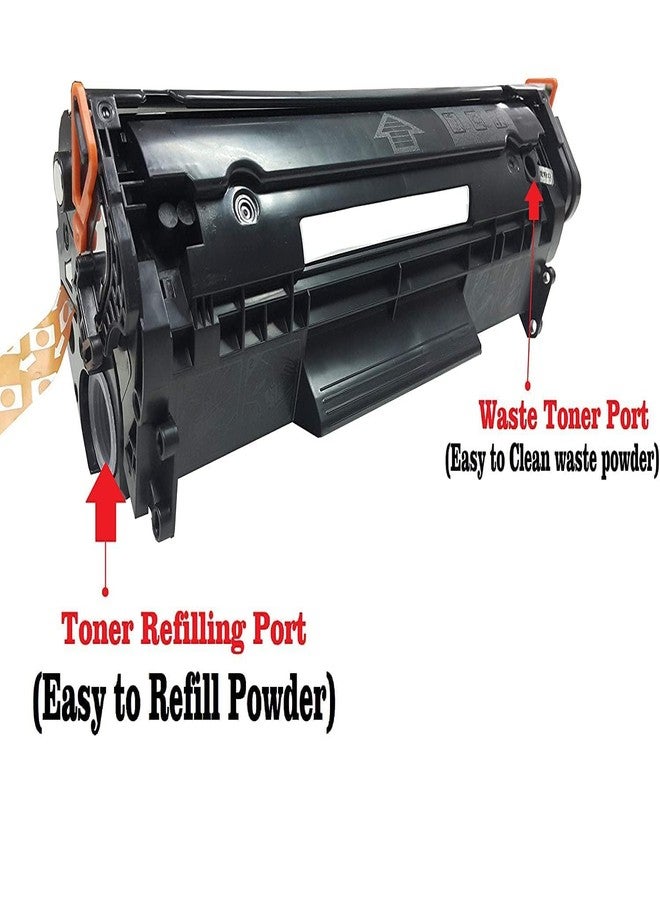 M JET TONER خرطوشة حبر ليزر M JET TONER 12A سهلة التعبئة، Q2612A، سوداء، متوافقة مع طابعات HPP LaserJet 1010، 1012، 1018، 1020، 1022، 3050، 3052، M1005، M1319F، MFP005، M1319F MFP - Image 3