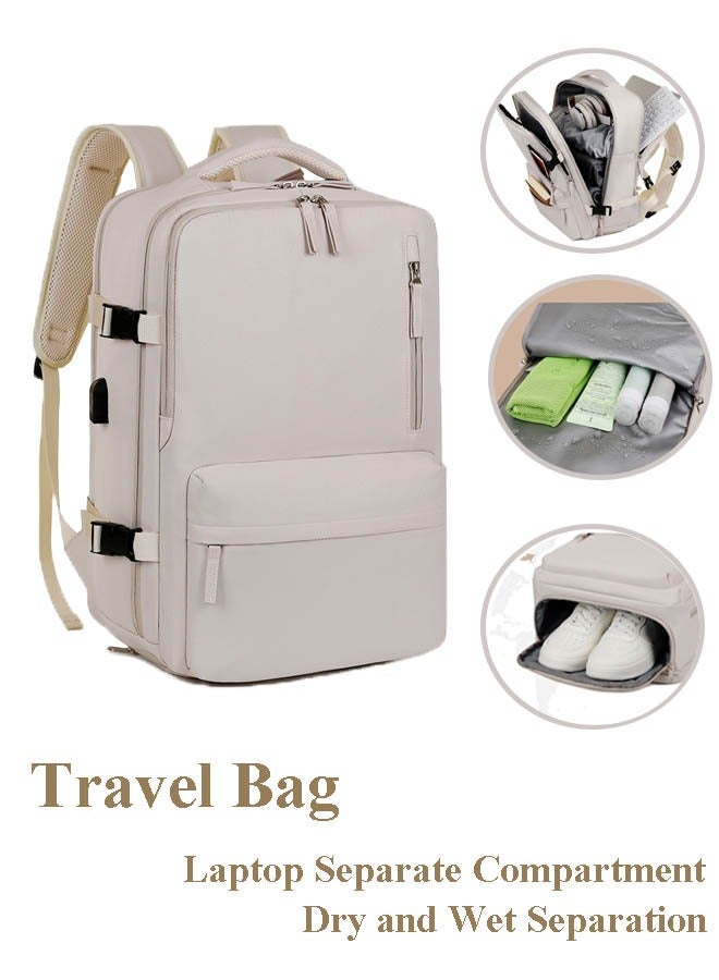 BANGE Travel Backpack, Fits 17 Inch Laptop Backpack Business, Backpack with USB Charge Men Extra Large Carry On Backpack, College Bookbag For Work School Travel, Water Resistant Traveling Suitcase Weekender Bag Daypack for Business  - Image 1