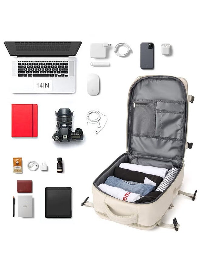 BANGE Travel Backpack, Fits 17 Inch Laptop Backpack Business, Backpack with USB Charge Men Extra Large Carry On Backpack, College Bookbag For Work School Travel, Water Resistant Traveling Suitcase Weekender Bag Daypack for Business  - Image 3