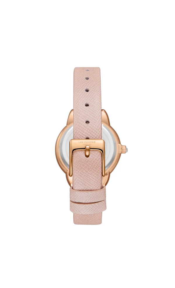 لي كوبر Women's Leather Analog Watch LC08025.420 - 32 mm