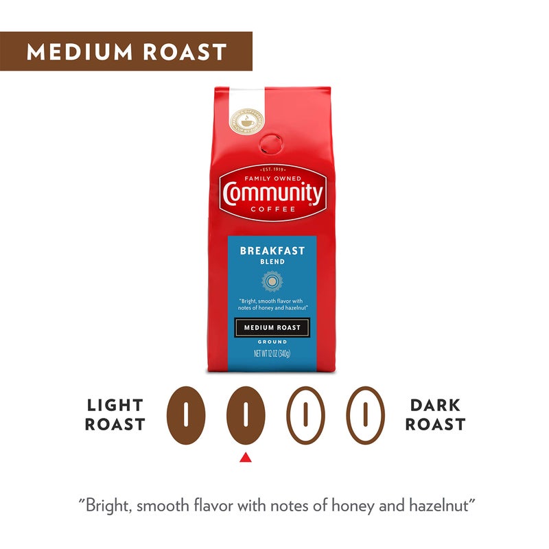 Community Coffee Breakfast Blend Ground Coffee, Medium Roast, 32 Ounce (Pack of 2) - Image 3