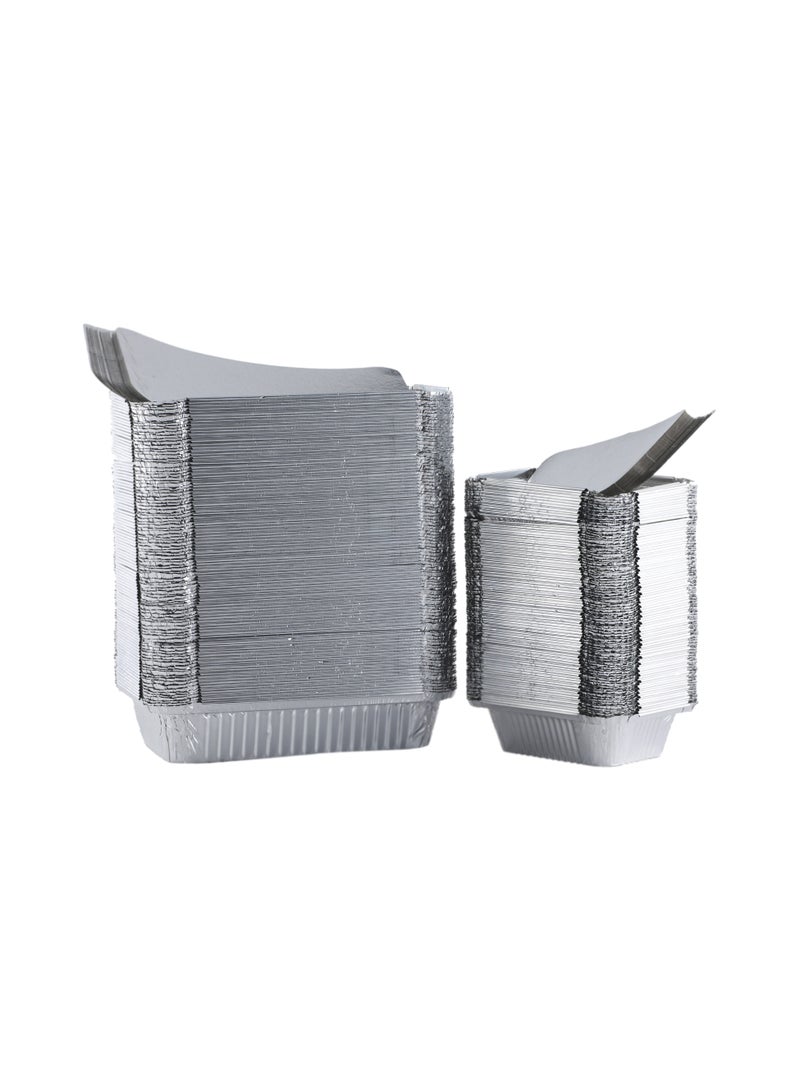 Richoos Aluminum Disposable Containers Combo Pack – Models 8389 (100 Pieces) & 8325 (100 Pieces), Durable and Food-Safe for Baking, Storing, and Serving - Image 1