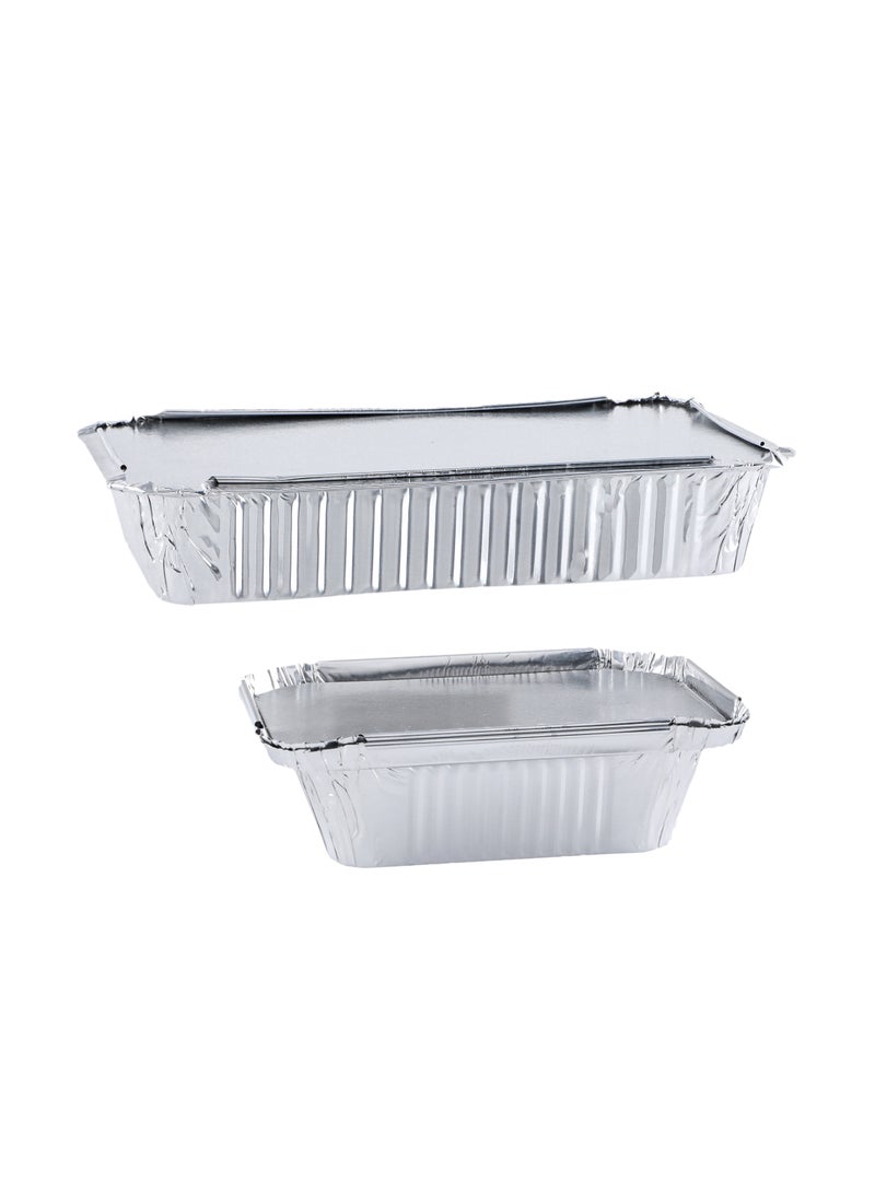 Richoos Aluminum Disposable Containers Combo Pack – Models 8389 (100 Pieces) & 8325 (100 Pieces), Durable and Food-Safe for Baking, Storing, and Serving - Image 3