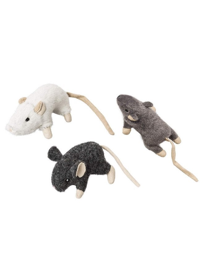 Spot 52084 3.5" Wool Mouse Willie With Catnip Cat Toy Assorted Colors - Image 1