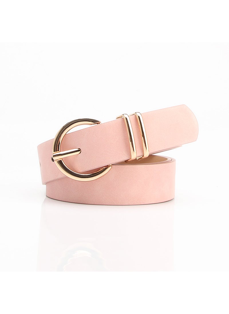 Generic - Fashion Boutique Sheepskin Belt Women Casual Jeans CAMEL - Image 1