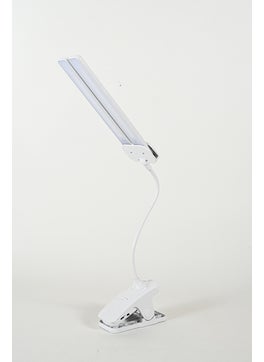 Creative Dual-Head Clamp-On Eye-Care Study Lamp Gift Equal to number table lamp white