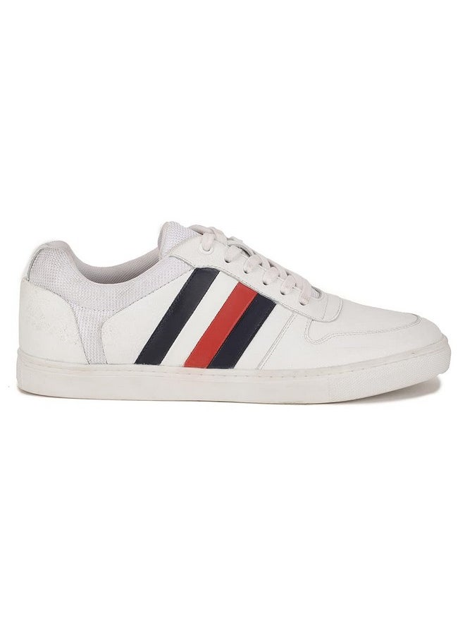 Hush Puppies - Hush Puppies mens JACK LACE UP E White Sneaker - 8 UK (8251012) - Image 1