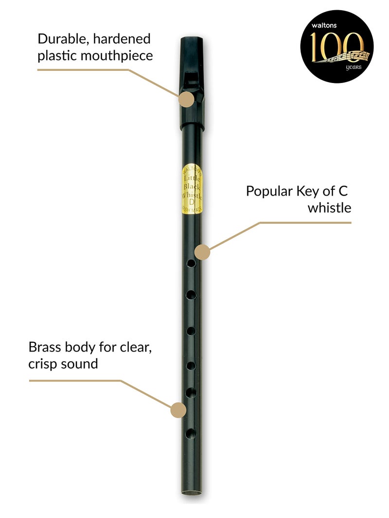 Waltons Irish Tin Whistle in Key of D – Waltons Little Black Penny Whistle, Traditional Celtic Folk Instrument from Ireland – Easy to Play, Great for Beginners and Music Lovers - Image 2
