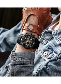BIDEN Luxury Dragon Sculpture Men's Watch Hip Hop Quartz Watches Creative Waterproof  Watches  - Image 5
