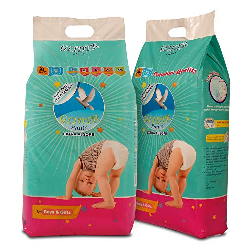 Glider Overnight Extra Absorbency Premium Diapers Pants, XL, 52 Count - Image 4