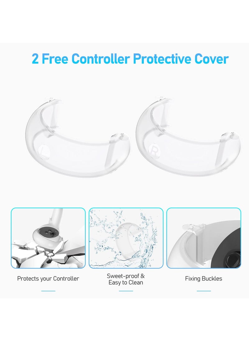 VR Golf Club Extension for Oculus Quest 2 Adapter Grip Accessory with Controller Caps Bonus Carbon Fiber Attached to Enhance Immersive Gaming Experience - Image 5