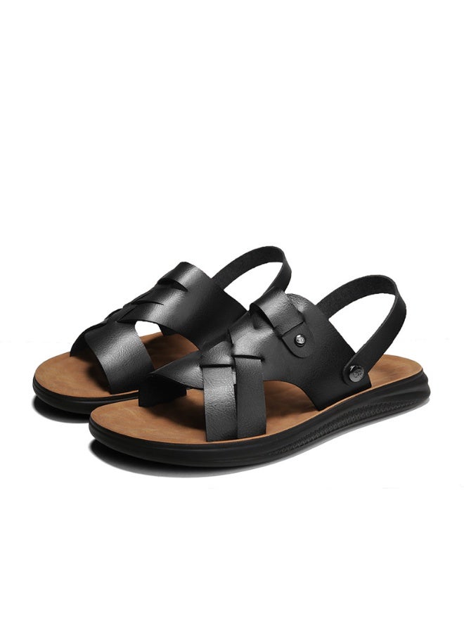 NIBEMINENT Men's Summer Outdoor Breathable Soft Bottom Sandals Trendy Beach Shoes Large Size Slip-On Slippers Casual Footwear  - Image 1