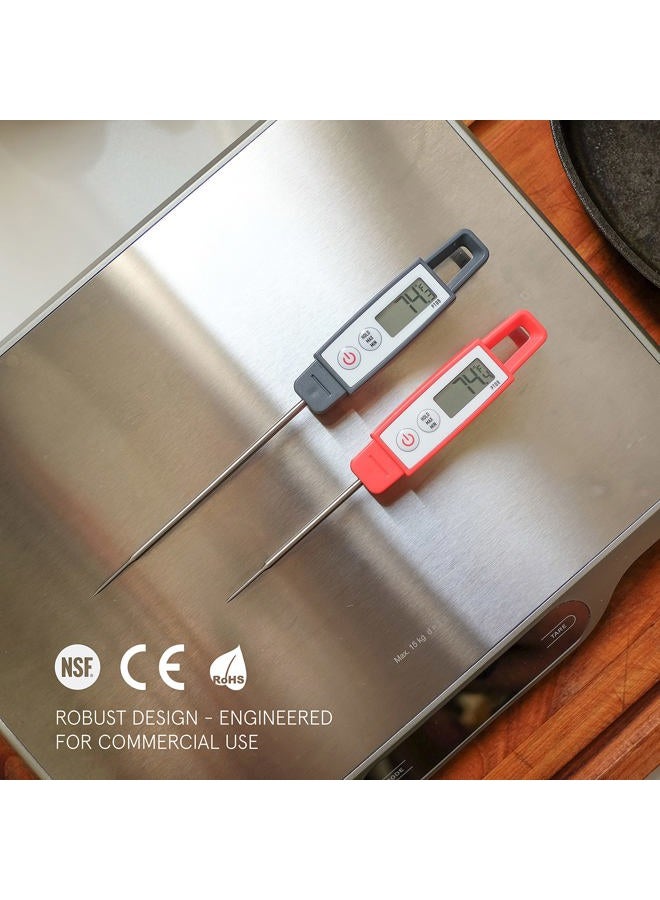 Lavatools PT09C Super-Quick Commercial Grade Digital Thermometer for Cooking, Meat, Candy, Candle, Liquid, Oil, 3" Compact Probe, Splash Proof, °C/°F Toggle, Hold Function - Sesame - Image 3