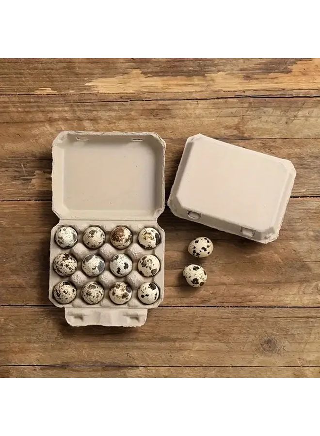 26pcs Natural Paper Quail Egg Cartons Reusable 12 Egg Storage Trays For Refrigerator - Image 5