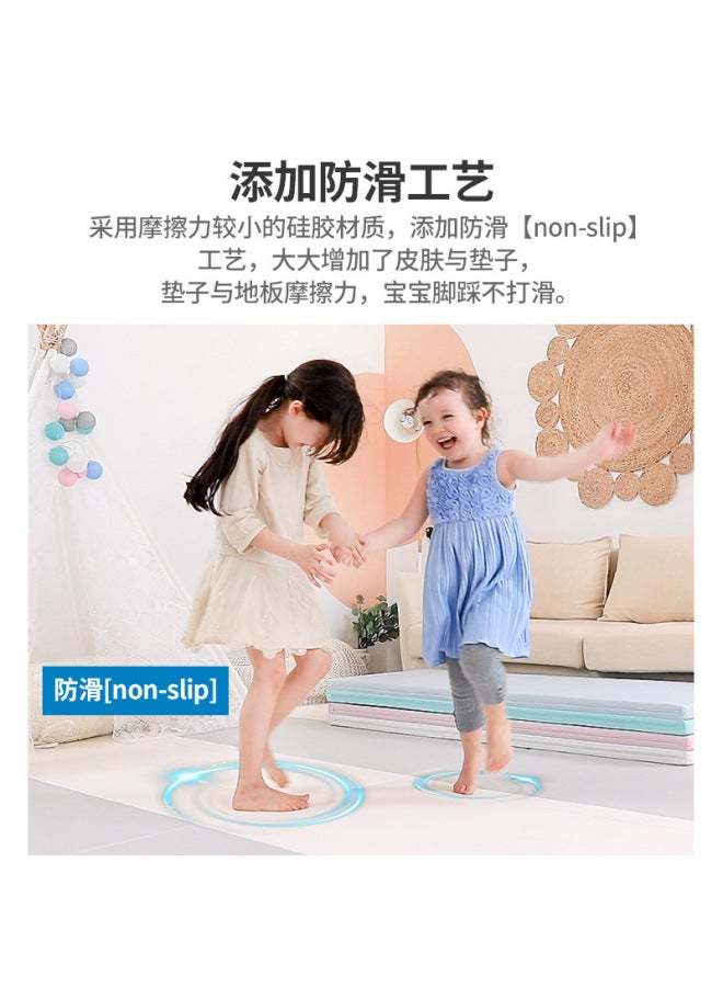 Baby Silicone Crawling Mat Thickened Household Living Room Children's Floor Mat Odourless Seamless Foldable Baby Crawling Mat - Image 4
