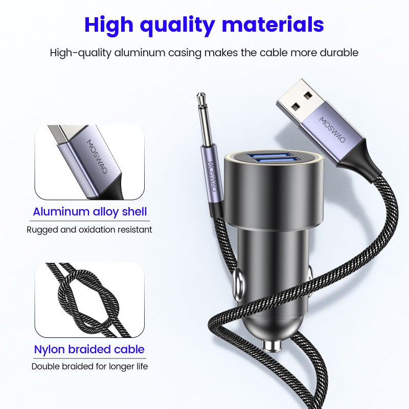 MOSWAG USB DC Charging Cable 2.5mm, 3ft Replacement DC Charging Cable USB Fast Charging Cord -1 Pack (2.5mm Port, Length 19mm)-(This is NOT Barrel Jack) - Image 5
