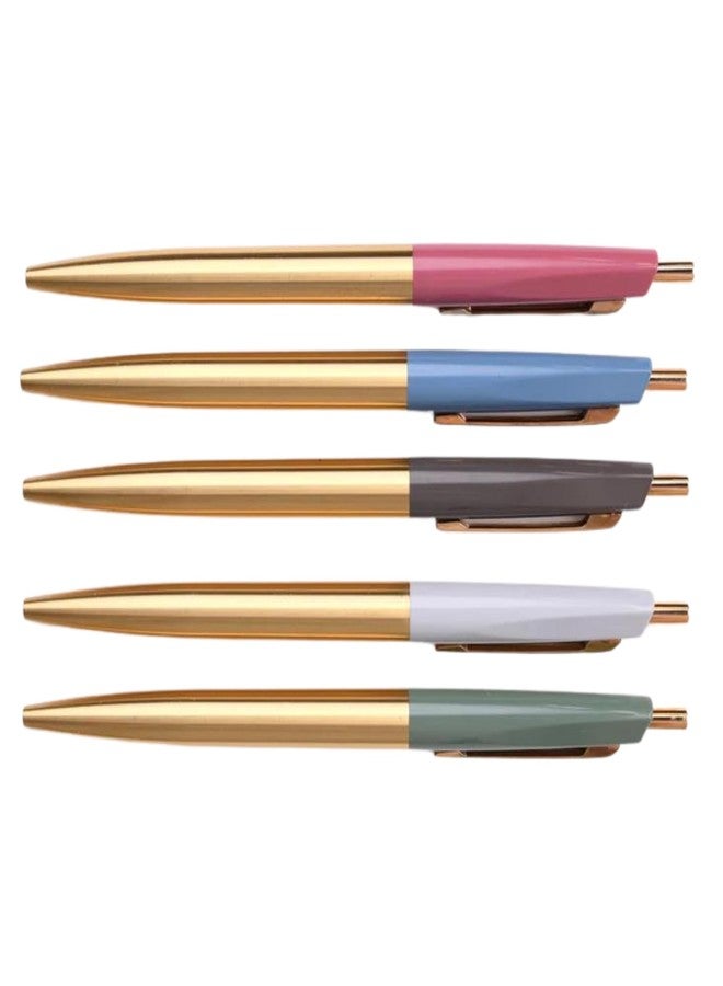 FindTape Anterique Brass Collection Ballpoint Pens Ultra-Low Viscosity, 5-7/8 in. (Sage Green) / fine / 0.5mm ball - Image 4