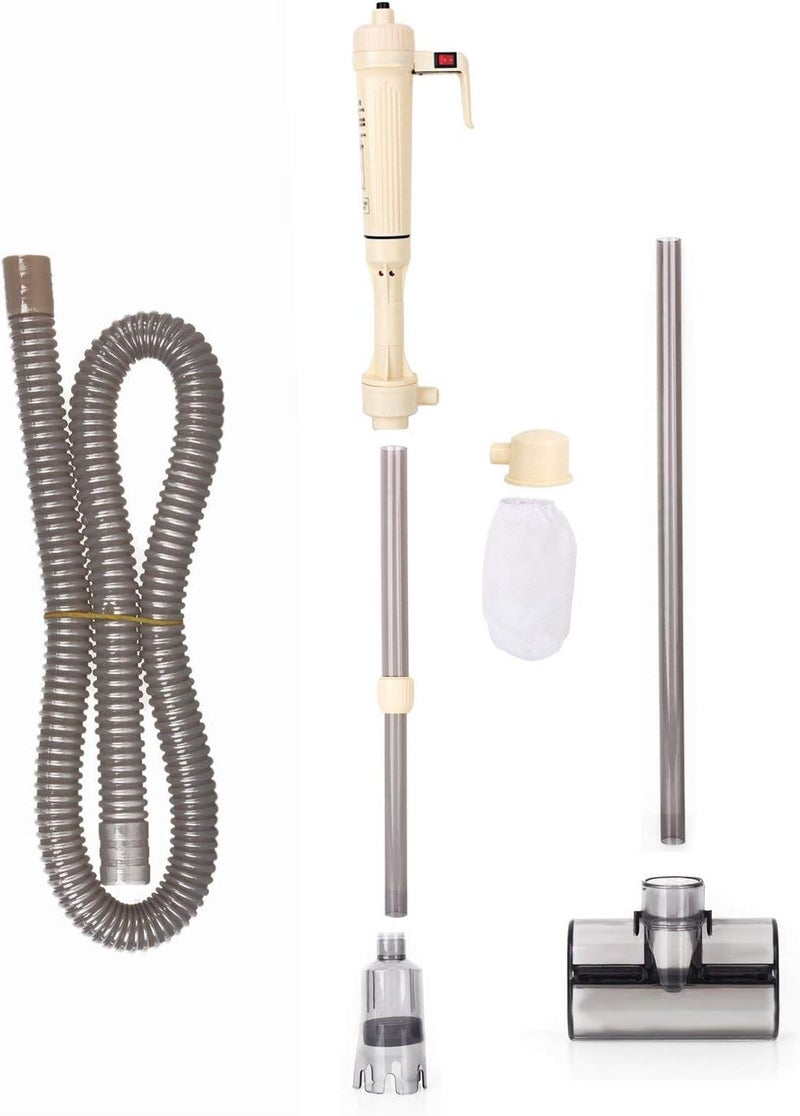 كلاراكو منظف الحصى الكهربائي، نظام صيانة منظف أحواض السمك، مكنسة كهربائية تعمل بالبطارية لتنظيف فلتر مياه الحصى لأحواض السمك الكبيرة والصغيرة - Image 1