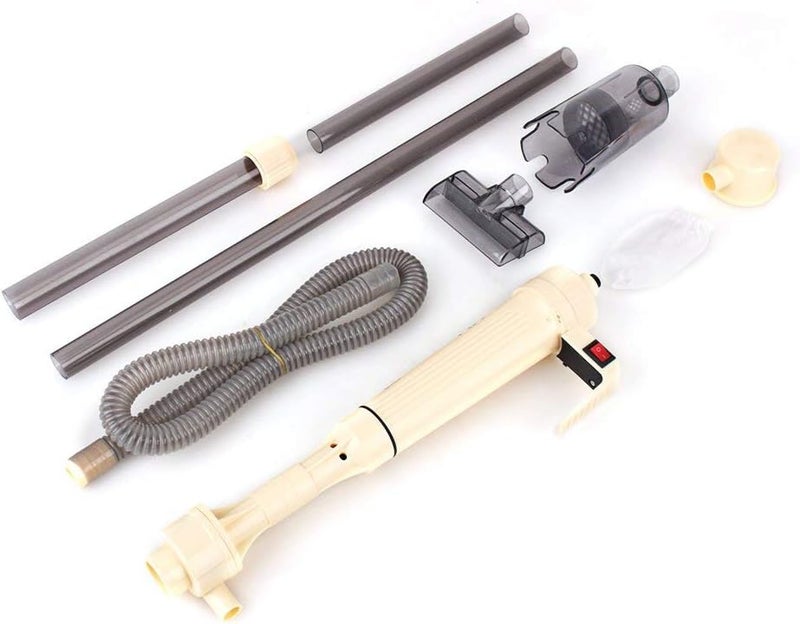 كلاراكو منظف الحصى الكهربائي، نظام صيانة منظف أحواض السمك، مكنسة كهربائية تعمل بالبطارية لتنظيف فلتر مياه الحصى لأحواض السمك الكبيرة والصغيرة - Image 5