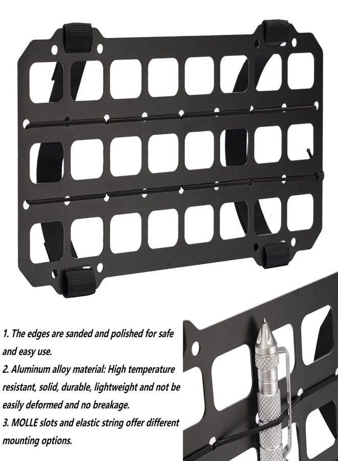 TACNEX Car Sun Visor Organizer Vehicle Rigid MOLLE Panel Tactical Gear Rack EDC Pouch Tool Holster Bag Holder Visor Cover Truck Equipment Mount Plate Modular Storage Shelf Auto Accessories - Image 3