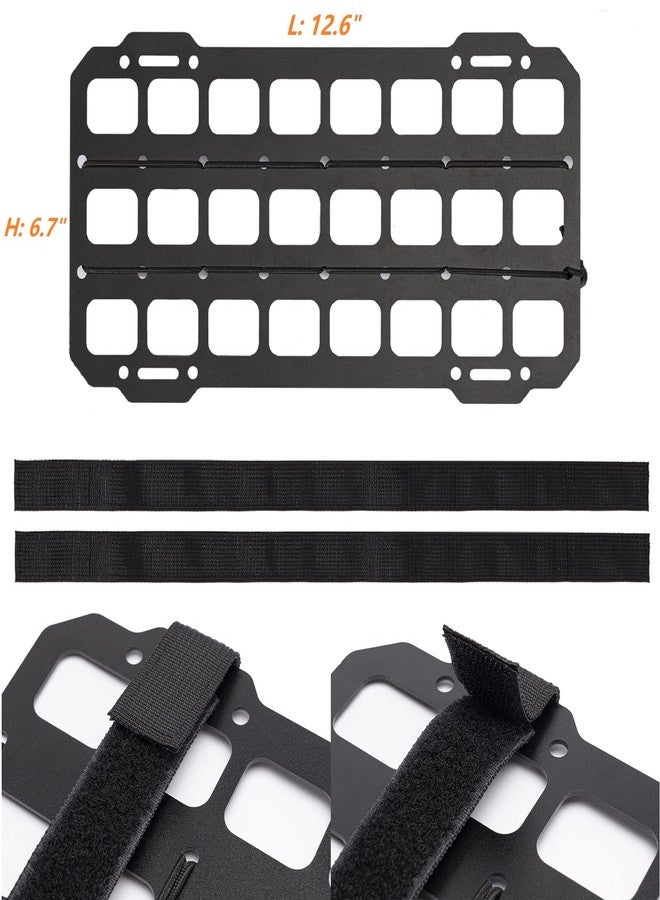 TACNEX Car Sun Visor Organizer Vehicle Rigid MOLLE Panel Tactical Gear Rack EDC Pouch Tool Holster Bag Holder Visor Cover Truck Equipment Mount Plate Modular Storage Shelf Auto Accessories - Image 5