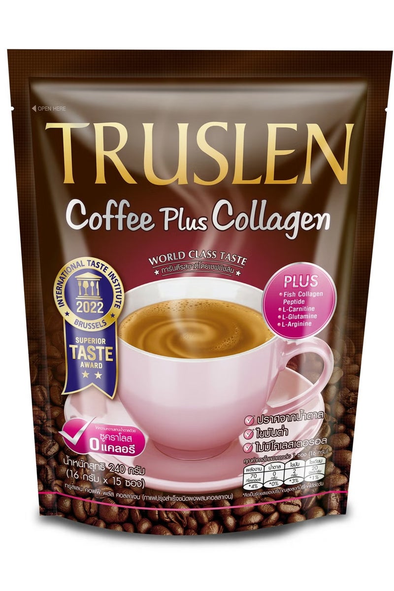 Truslen Coffee Plus Collagen – Thailand’s No.1 Diet Coffee for Healthy Skin (80g) - Image 1