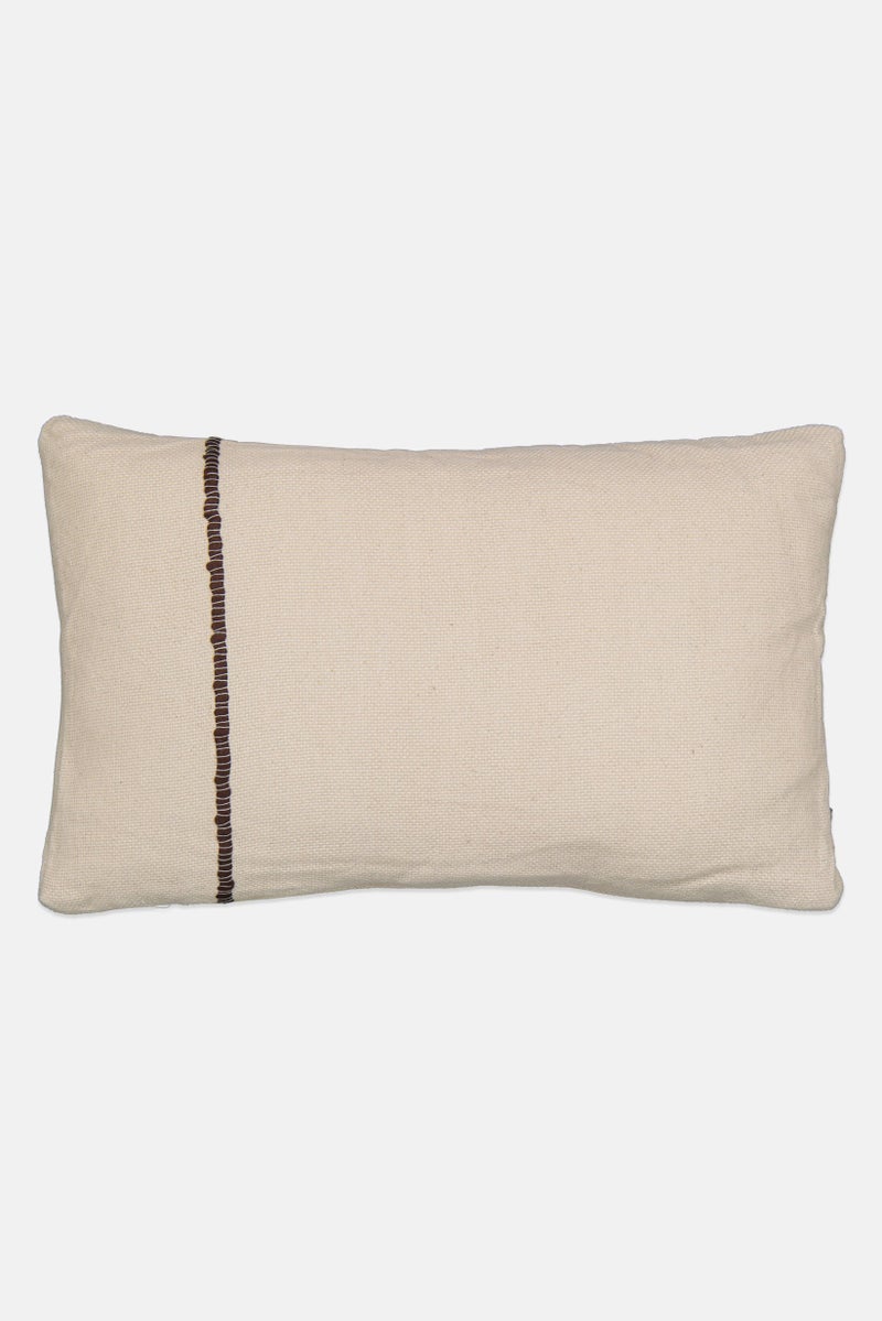 Muy Mucho Removable Cover Textured Cushion 30 x 50 cm, Beige  - Image 1