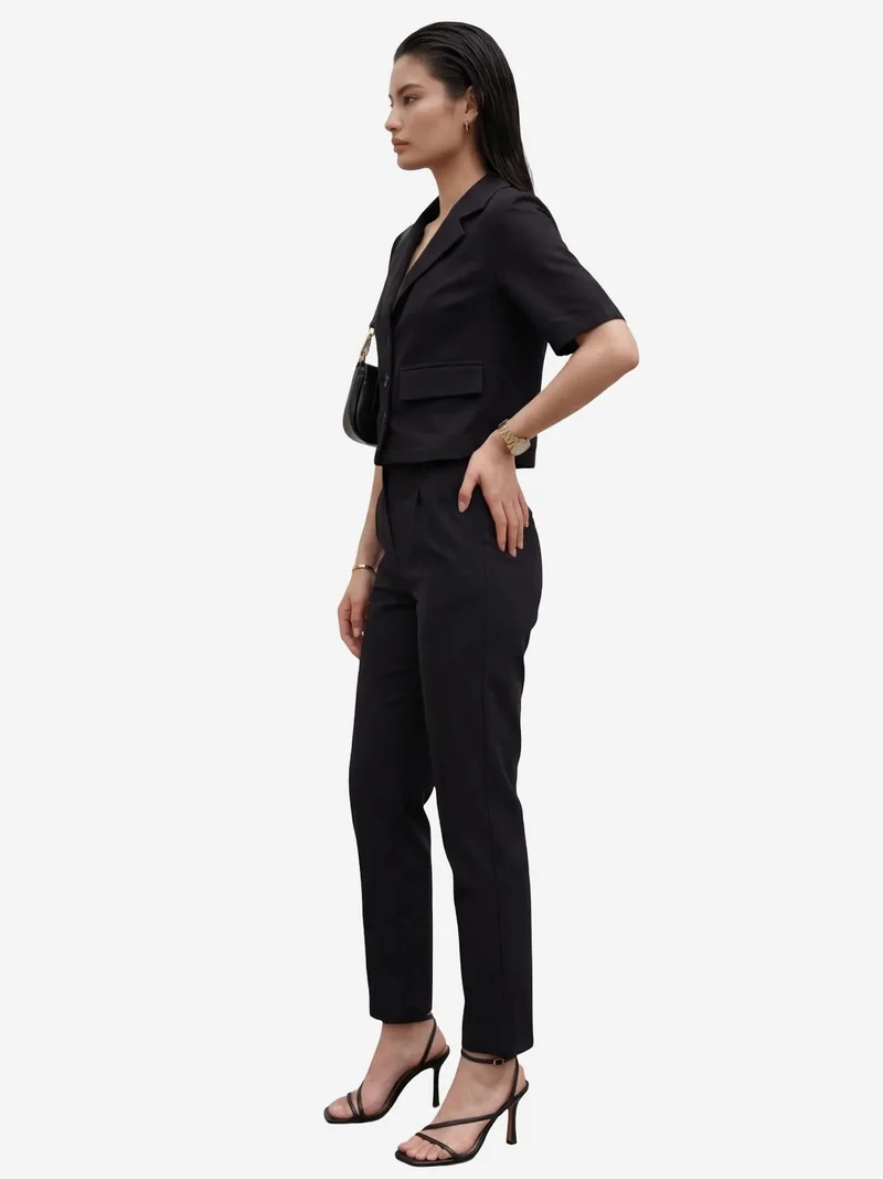 ماي فاشن MY FASHION Shirt with Pocket Detail & Pants Two-Piece Set