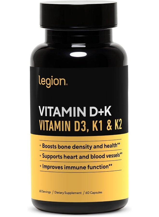 Legion مكمل فيتامين د+ك من ليجيون - فيتامين د3، ك1 وك2 - Image 1