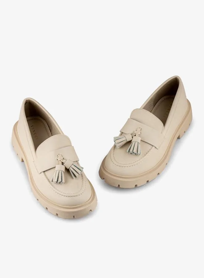 Vincci Beige Women Round-toe Low Heel Pumps for Women | Best Price UAE