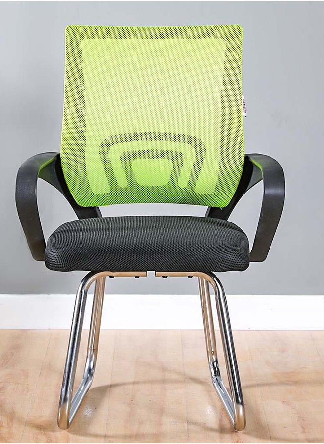 DANUBE HOME New Acqua Visitor Chair Ergonomic Gaming Chair Modern Home Computer Chair Fixed Mesh Office Chair Fixed Lumbar Executive Chair With Armrest 56x52x83 cm Green  - Image 4