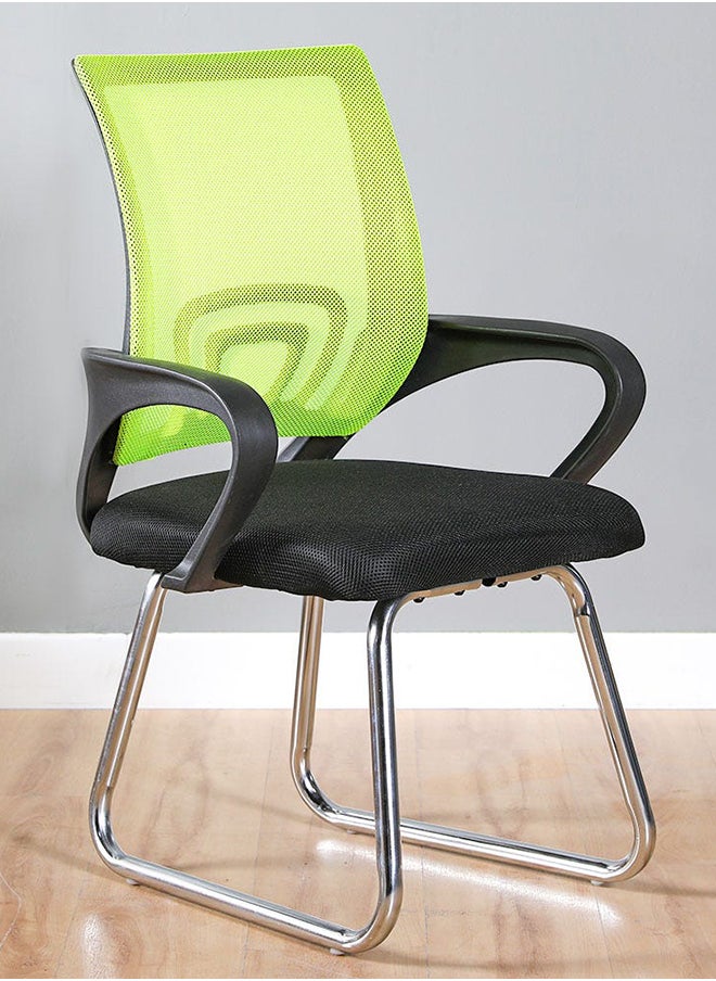 DANUBE HOME New Acqua Visitor Chair Ergonomic Gaming Chair Modern Home Computer Chair Fixed Mesh Office Chair Fixed Lumbar Executive Chair With Armrest 56x52x83 cm Green  - Image 5