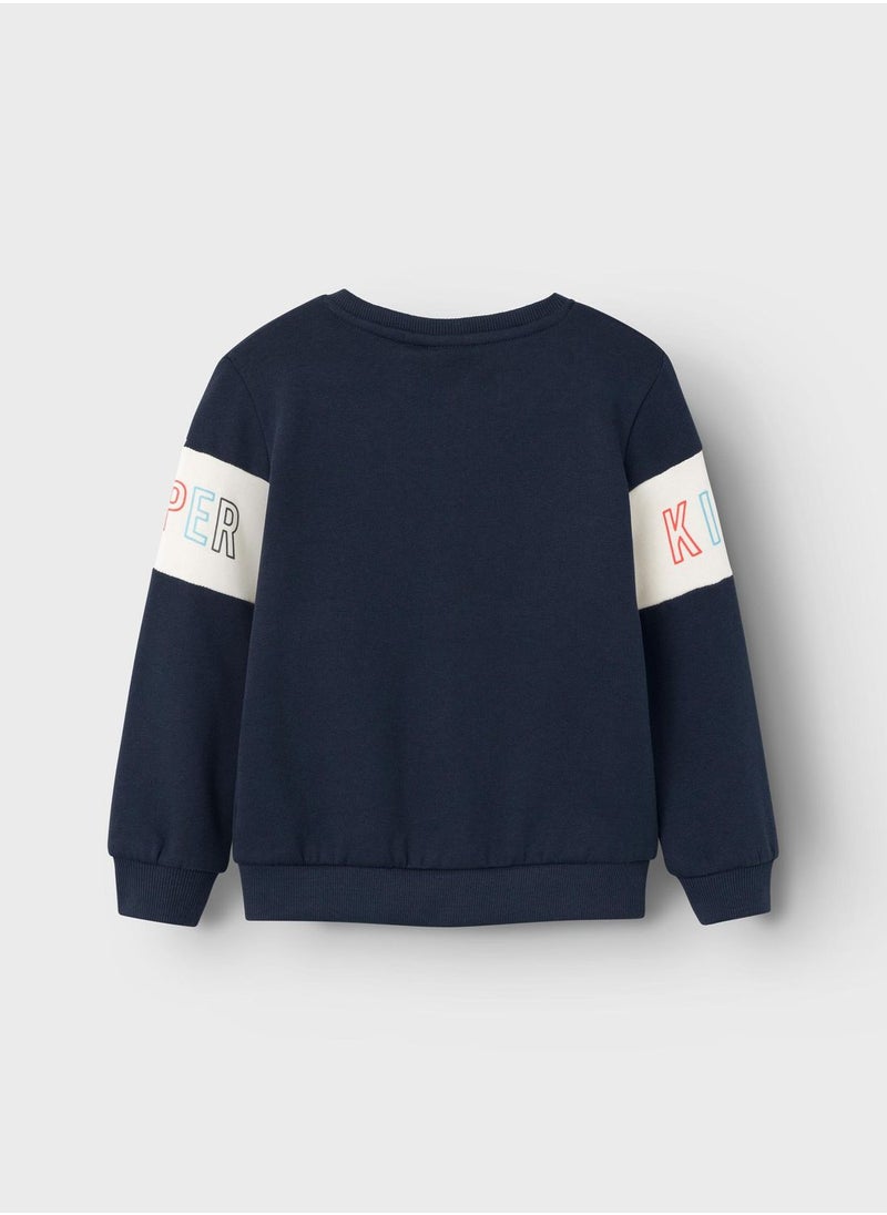 NAME IT - Kids Text Print Cardigan - Image 1