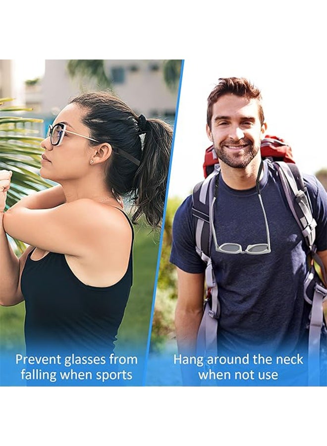 Adjustable Elastic Glasses Strap 5pcs Universal Glasses Strap Men's Tow Sports Glasses Strap Sunglasses Strap Kid's Glasses Strap Ladies Glasses Strap, Free 20 Pairs Glasses Nose Bridge Support - Image 5