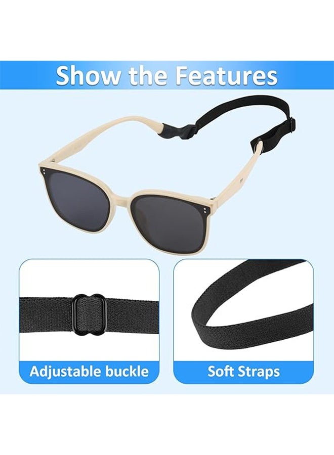 Adjustable Elastic Glasses Strap 5pcs Universal Glasses Strap Men's Tow Sports Glasses Strap Sunglasses Strap Kid's Glasses Strap Ladies Glasses Strap, Free 20 Pairs Glasses Nose Bridge Support - Image 3