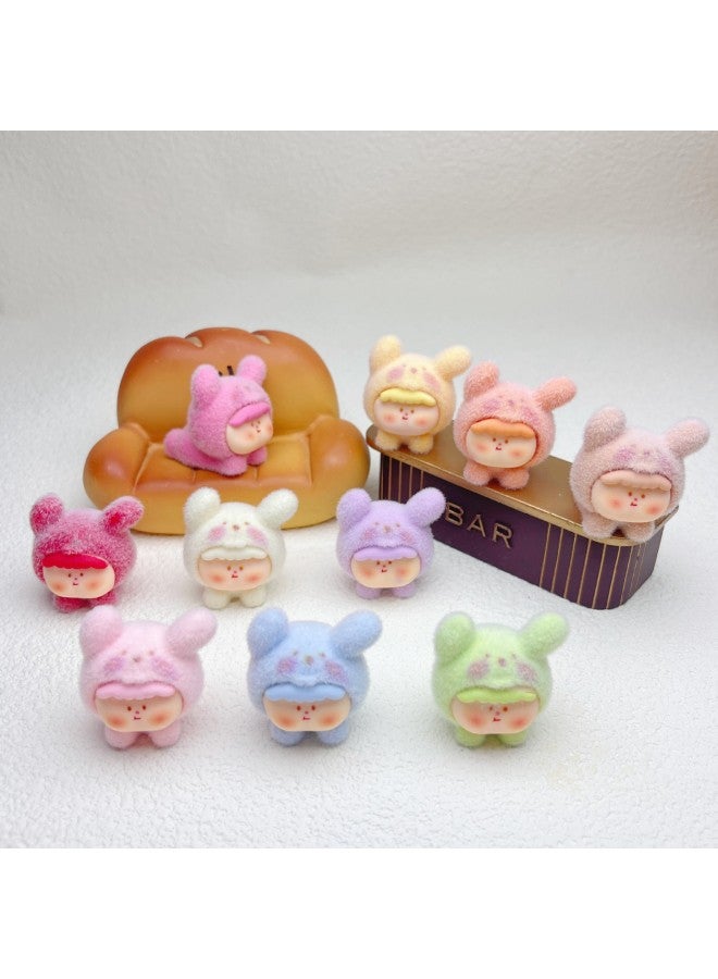 Flocking Flying Dog Lilith Diy Resin Accessories Cute Grain Trendy Play Ornaments Blind Bag Dog Key Chain Ornaments-Color:1 Random Flocked Ge You Lying Lily (the Matching Shot In Multiples Of 10)  - Image 3