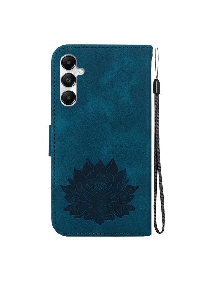 erorex Case For Samsung Galaxy A35 5G Lotus Embossed Leather Phone Case - Image 3
