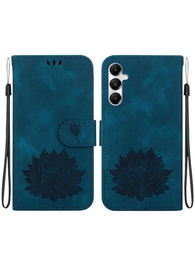 erorex Case For Samsung Galaxy A35 5G Lotus Embossed Leather Phone Case - Image 1