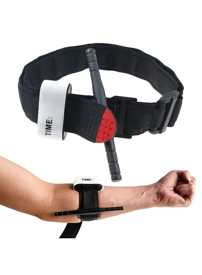 1 قطعة رباط طبي طوارئ خارجي محمول للإسعافات الأولية للإطلاق السريع للتخييم والصيد - Image 5