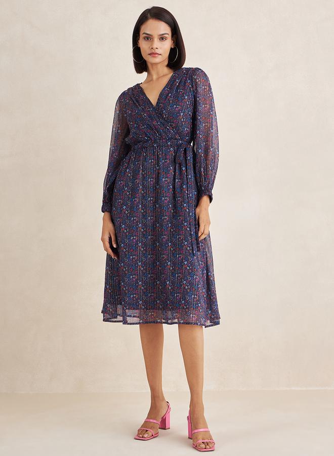 Femmella Floral Chiffon Dress  - Image 2