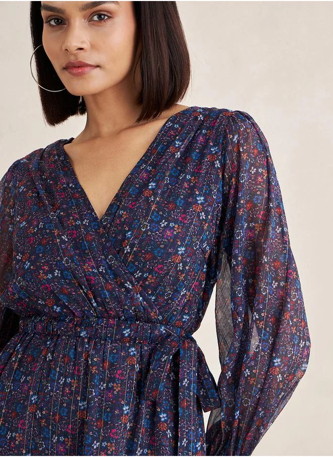 Femmella Floral Chiffon Dress