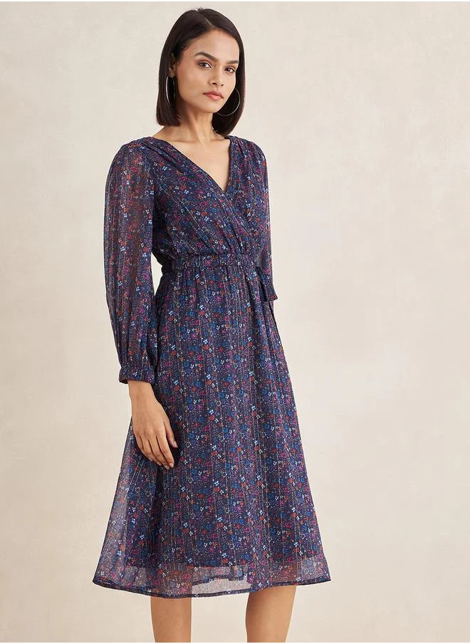 Femmella Floral Chiffon Dress
